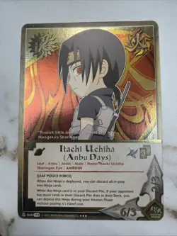 Itachi Uchiha (Anbu Days) FOIL Rare Card – Naruto CCG – Near Mint or Better - Image 2