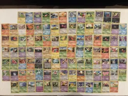 Pokemon Card Bulk Lot – 100 Common Cards- MP - Image 1