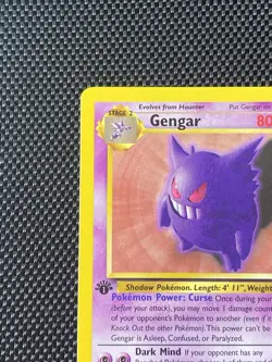 Gengar 20/62 1st Edition Non Holo Fossil Pokemon Card NM - Image 2