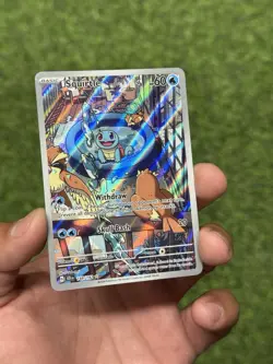 Pokemon Squirtle Illustration Rare Full Art Holo Card Stellar Crown 148 - Image 2