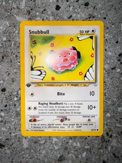Pokemon TCG Cards 1st Edition Snubbull 55/64 Neo Revelation - Image 3