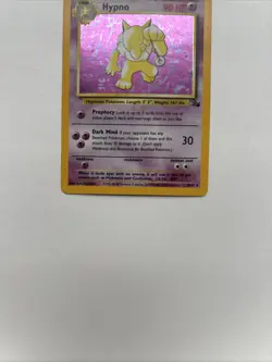 Pokemon TCG Hypno 8/62 1999 Vintage Holo Fossil Card - Image 2