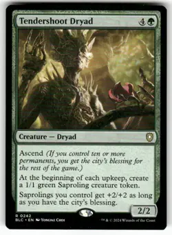 Tendershoot Dryad 242 NM MTG Commander: Bloomburrow Magic - Image 1