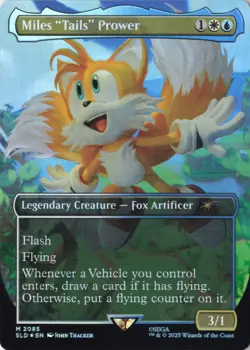 Miles "Tails" Prower (Rainbow Foil) Secret Lair Drop Series Sonic #2085 MTG SLD - Image 1