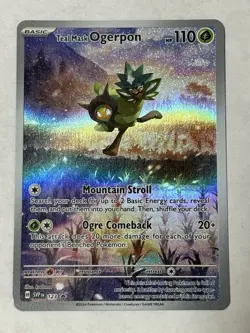 Pokemon TCG Sealed Holo Teal Mask Ogerpon #123 Promo Scarlet & Violet Promo NM - Image 1