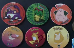 15 X Pokemon Battle Discs Original Kanto Hasbro Battle Coin Stak Tazo Mixed Pika - Image 4
