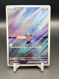 Cleffa 202/197 SV03: Obsidian Flames Illustration Rare Near Mint Pokemon - Image 1