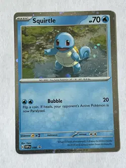 Squirtle - SVP048 Promo - Holo/Shiny Foil Pokemon 151 - NM - Image 1