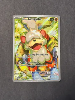 Pokemon TCG Hisuian Growlithe 181/167 Sv06: Twilight Masquerade Holo IR - Image 1