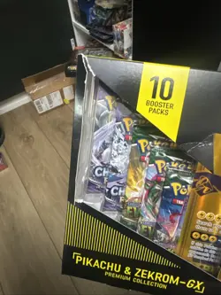 Pokemon TCG Pikachu & Zekrom-GX Tag Team Premium Collection Box - New Sealed - Image 2