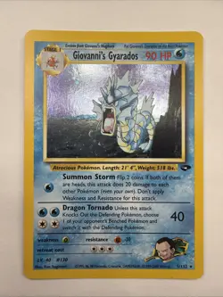 Pokemon TCG Giovanni's Gyarados Gym Challenge Holo - Image 1