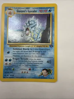 Pokemon TCG Giovanni's Gyarados Gym Challenge Holo - Image 3