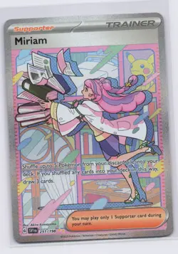 Pokemon Miriam 251/198 Special Illustration Rare SV1 Scarlet & Violet NM - Image 1