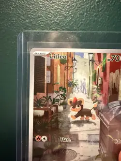 Litleo 139/132 Me01: Mega Evolution Holo Pokemon Illustration Rare - Image 3