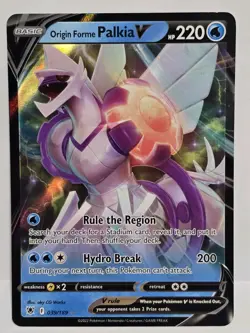 Pokemon TCG Origin Forme Palkia V 039/189 ASR Double Rare Holo Light Play - Image 1