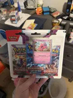 Paldea Evolved Triple Blister Tinkatink Promo New & Sealed Pokemon TCG - Image 1