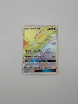Ho-Oh GX - SM80 SECRET RAINBOW HYPER FULL ART RARE Promo Pokemon NM/VLP - Image 1