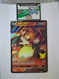 [JUMBO] Lance's Charizard V SWSH133 Promo NM | Pokemon Celebrations - Image 1