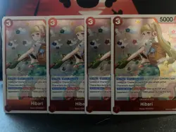 Bandai One Piece Card Game EB03 Hibari EB03-008 4x Character Cards English TCG - Image 1