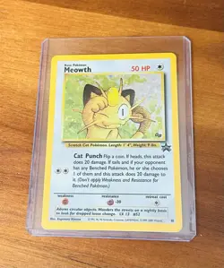 Meowth Promo - Black Star Stamped - Holo Rare Pokemon Card TCG - Image 1