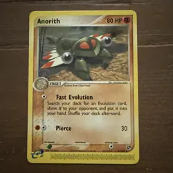 Anorith 27/100 EX Sandstorm Pokemon Card NM - Image 1