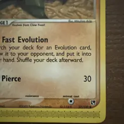 Anorith 27/100 EX Sandstorm Pokemon Card NM - Image 3