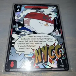 2025 Vibes TCG PSA NYCC Exclusive Lil Comic Penguin Promo Card RARE - Image 3