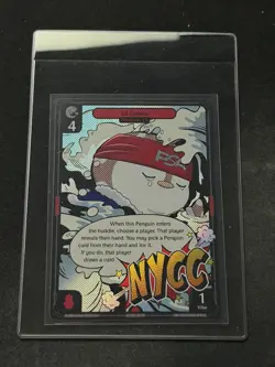2025 Vibes TCG PSA NYCC Exclusive Lil Comic Penguin Promo Card RARE - Image 1