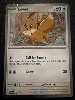 Eevee SVP 200 Black Star Cosmos Holo Promo Destined Rivals Pokemon TCG Card T04 - Image 1