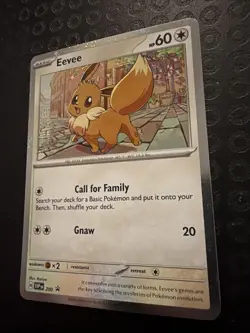 Eevee SVP 200 Black Star Cosmos Holo Promo Destined Rivals Pokemon TCG Card T04 - Image 2