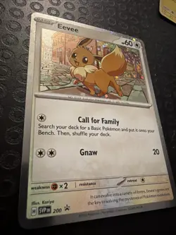 Eevee SVP 200 Black Star Cosmos Holo Promo Destined Rivals Pokemon TCG Card T04 - Image 4