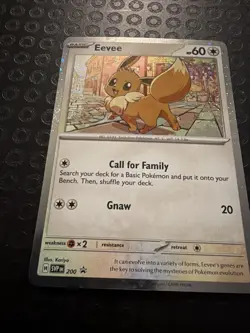 Eevee SVP 200 Black Star Cosmos Holo Promo Destined Rivals Pokemon TCG Card T04 - Image 5