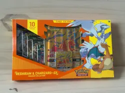 Pokemon RESHIRAM & CHARIZARD- GX PREMIUM COLLECTION TCG Card Box, Sealed - Image 1