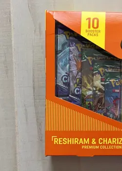 Pokemon RESHIRAM & CHARIZARD- GX PREMIUM COLLECTION TCG Card Box, Sealed - Image 3