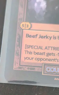 Divorced Dads Court of Chaos Beef Jerky Holo Trading Card NM/M TCG CCG - Image 3