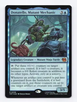 Donatello, Mutant Mechanic (Foil) 36 (M) MTG Teenage Mutant Ninja Turtles (TMT) - Image 1