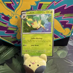 Pokemon TCG Leafeon 170 Scarlet & Violet Promo Cosmos Holo - Image 1