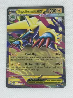 Pokemon TCG Holo Ultra Rare Mega Manectric 050/132 Mega Evolutions NM Mint - Image 2