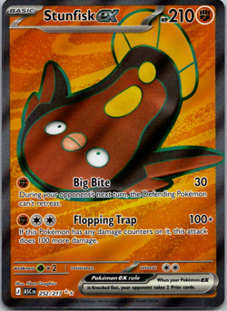 Stunfisk ex 252/217 Ultra Rare ME: Ascended Heroes Pokemon - Image 1