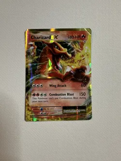 Charizard EX 12/108 Pokemon XY Evolutions Ultra Rare Holo damage crease - Image 1