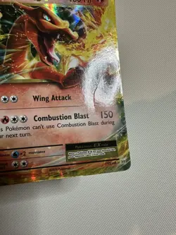 Charizard EX 12/108 Pokemon XY Evolutions Ultra Rare Holo damage crease - Image 2