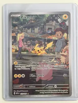 Pokemon TCG Pikachu IR 173/165 Sv: Scarlet & Violet 151 Illustration Rare Holo - Image 1