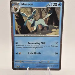 Glaceon 171 Sv: Scarlet & Violet Black Star Cosmos Holo Pokemon TCG Near Mint - Image 1