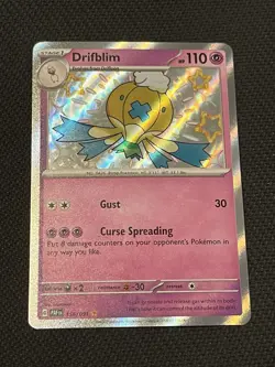 Pokemon TCG Paldean Fates 156/091 Drifblim Shiny Rare - NM - Image 1