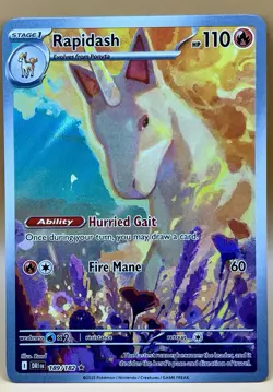 Rapidash 189/182 – Destined Rivals (Illustration Rare) - NM - 2025 Pokemon TCG - Image 1