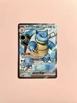 Blastoise ex 184/165 Ultra Rare Full Art Scarlet & Violet 151 Pokemon Near Mint - Image 1