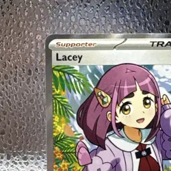 Pokemon Lacey 166/142 Sv07: Stellar Crown Ultra Rare Trainer Full Art Holo - Image 2