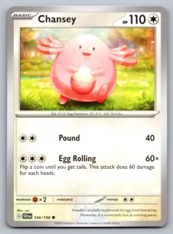 Pokemon TCG SV01: Scarlet & Violet Base Set Chansey 144/198 - Image 1