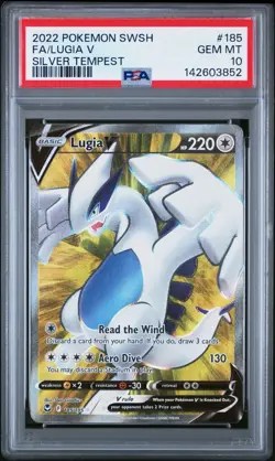 (PSA 10) Pokemon: Silver Tempest – Lugia V #185 [Full Art] - Image 1