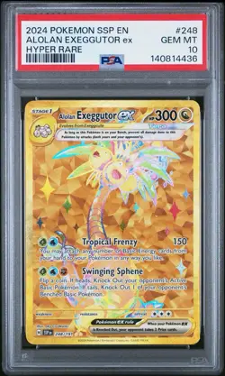 2024 Pokemon Surging Sparks English - Alolan Exeggutor Ex 248/191 PSA 10 - Image 1